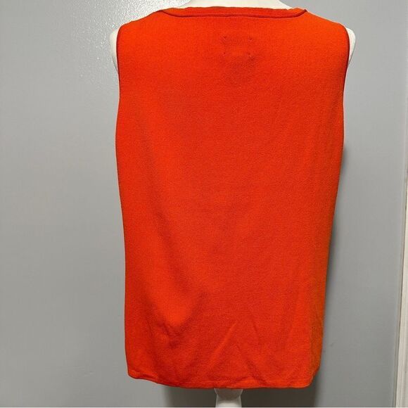 Chicos orange V-neck tank top size 3(L-16) - Picture 2 of 5